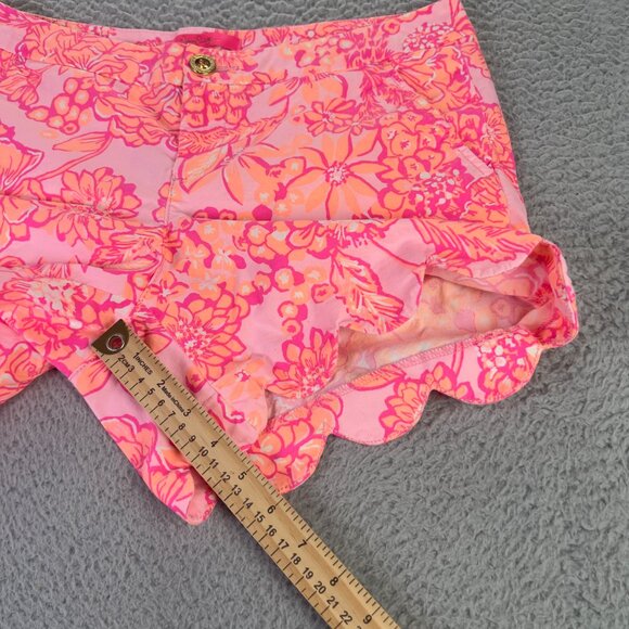 Lilly Pulitzer Buttercup Shorts Mandevilla Bay 6 Colorful Floral Preppy Travel - Picture 5 of 9